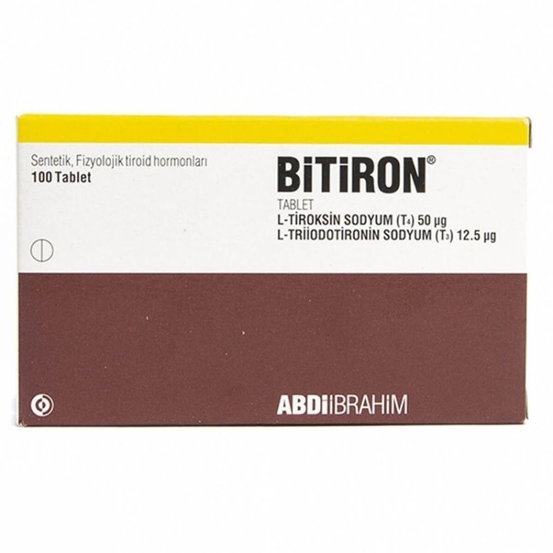 T3/T4 mix 100 tablets Bitiron Pharma Grade